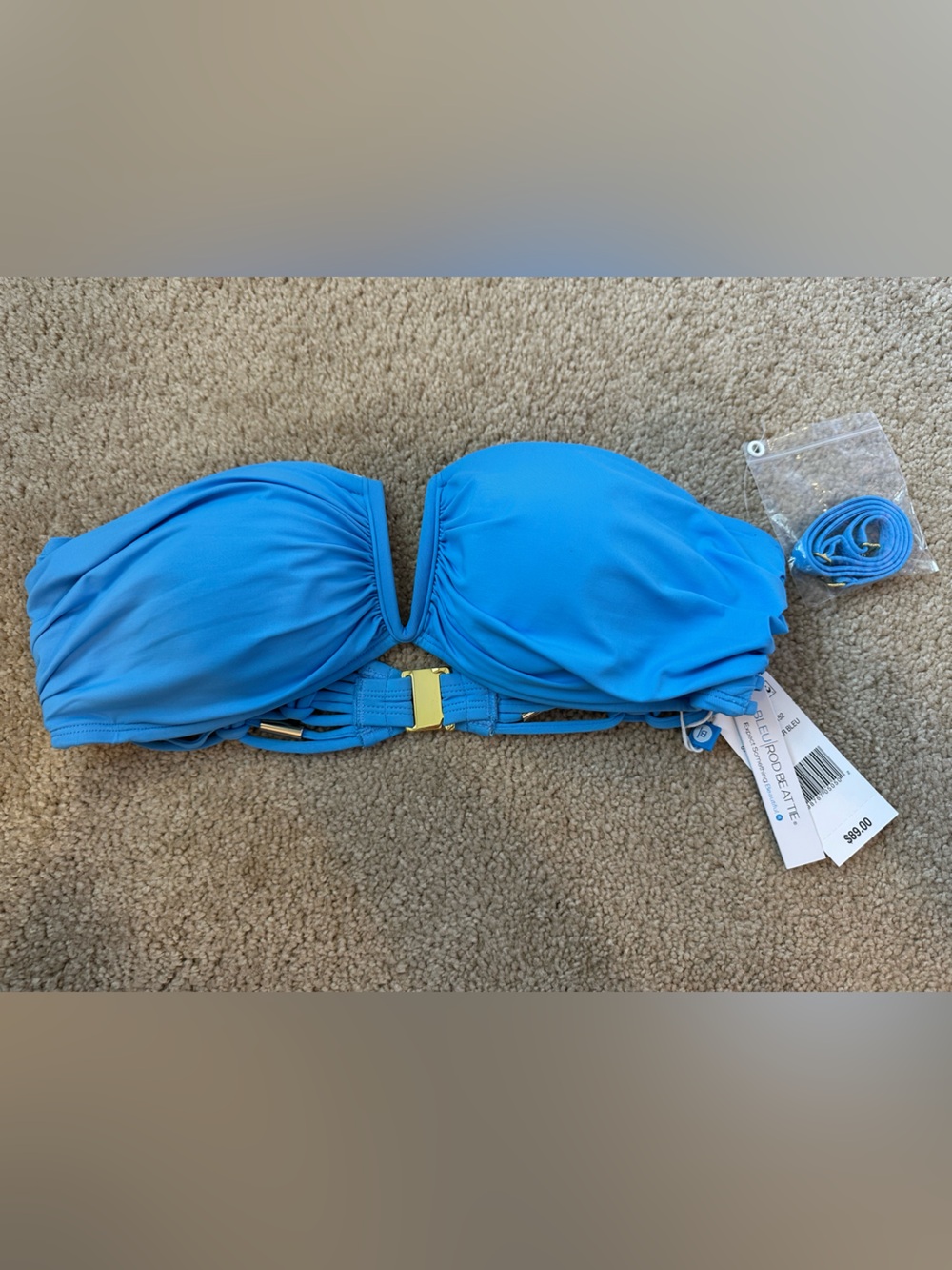 🆕 Bleu Rod Beattie Bandeau Bikini Top - Picture 2 of 5